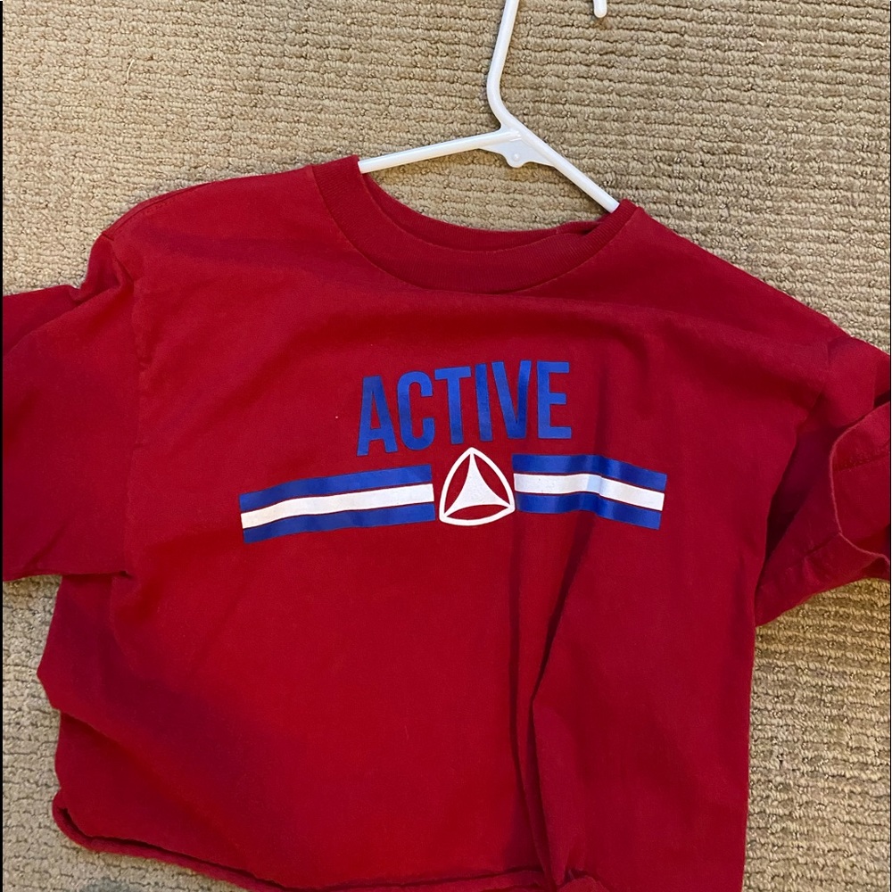 Active crop tshirt